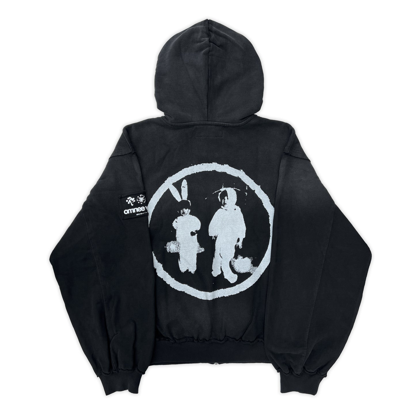 bunny zip up hoodie