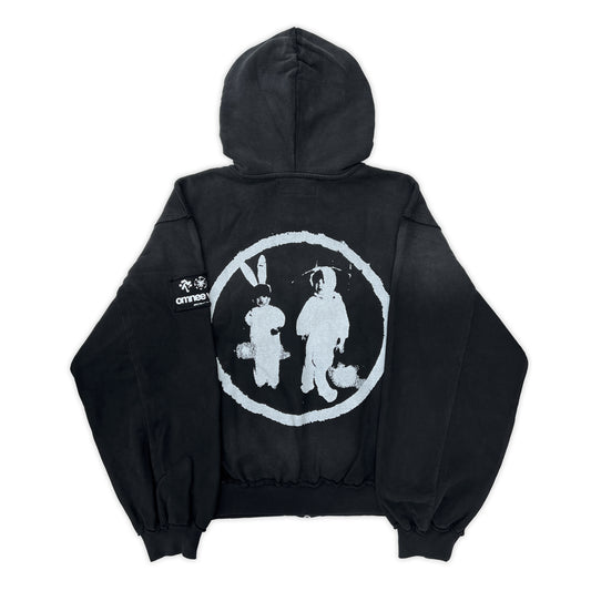 bunny zip up hoodie