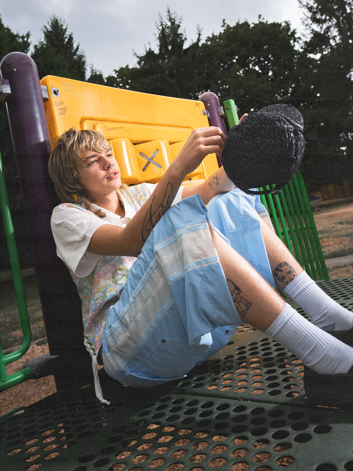 mesh bball jorts